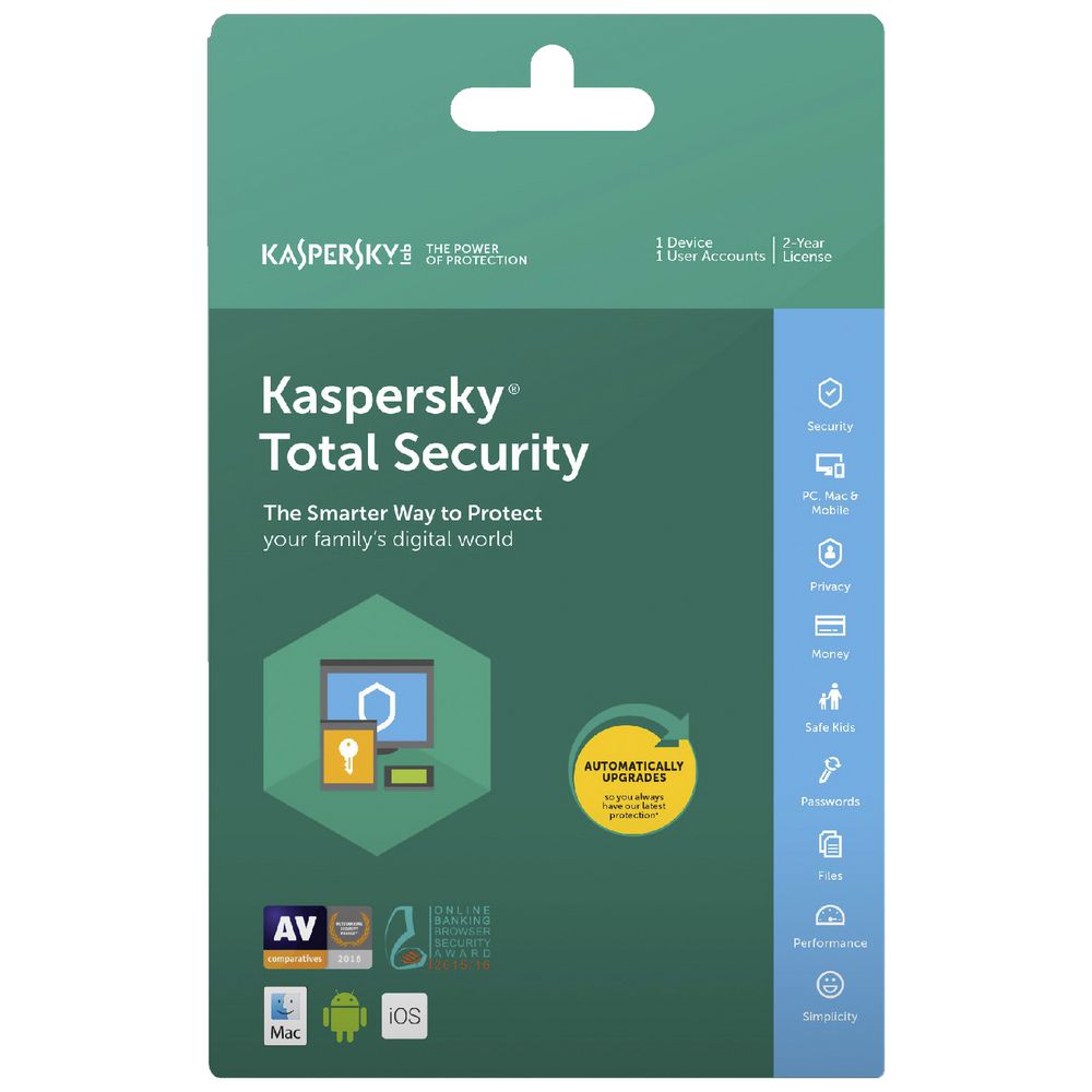 Kaspersky Total Security 1 Device 2 Year Download
