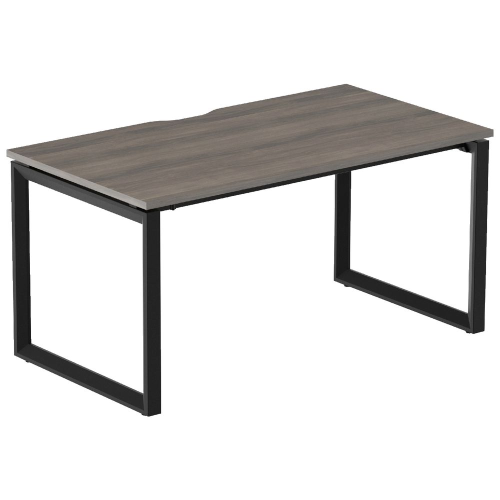 Stilford Professional Desk 1500mm Black/Walnut