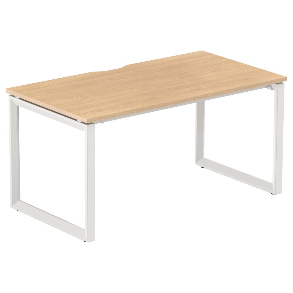 Stilford Professional Desk 1500mm White/Oak