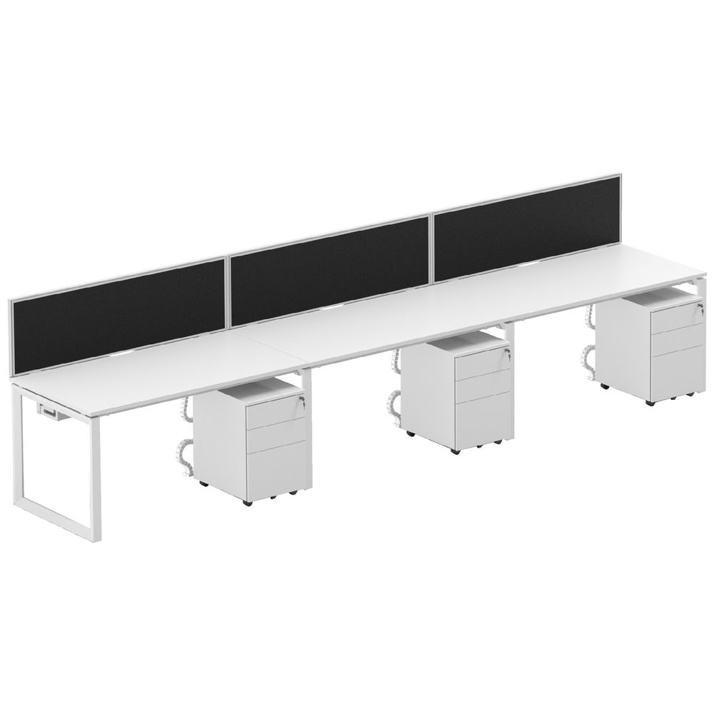 Stilford Professional Desk 1500mm White/White