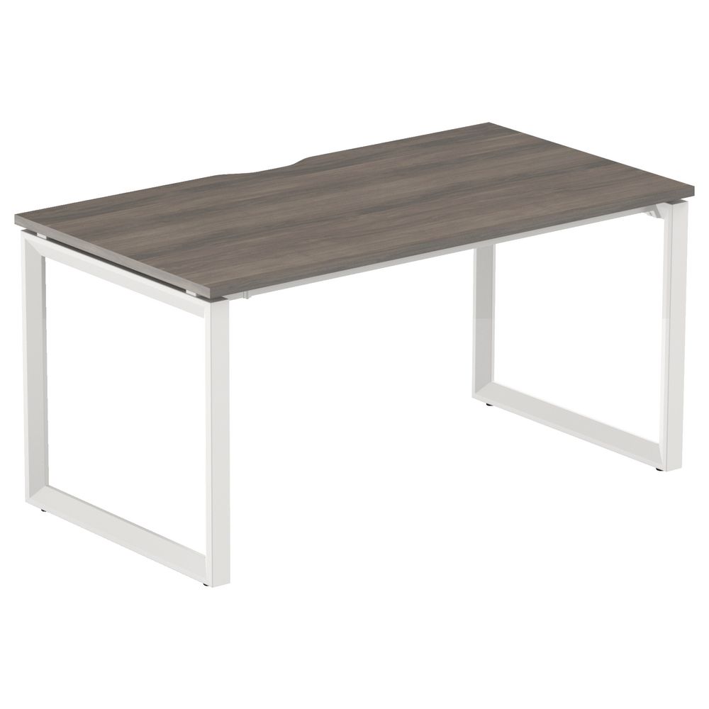 Stilford Professional Desk 1500mm White/Walnut