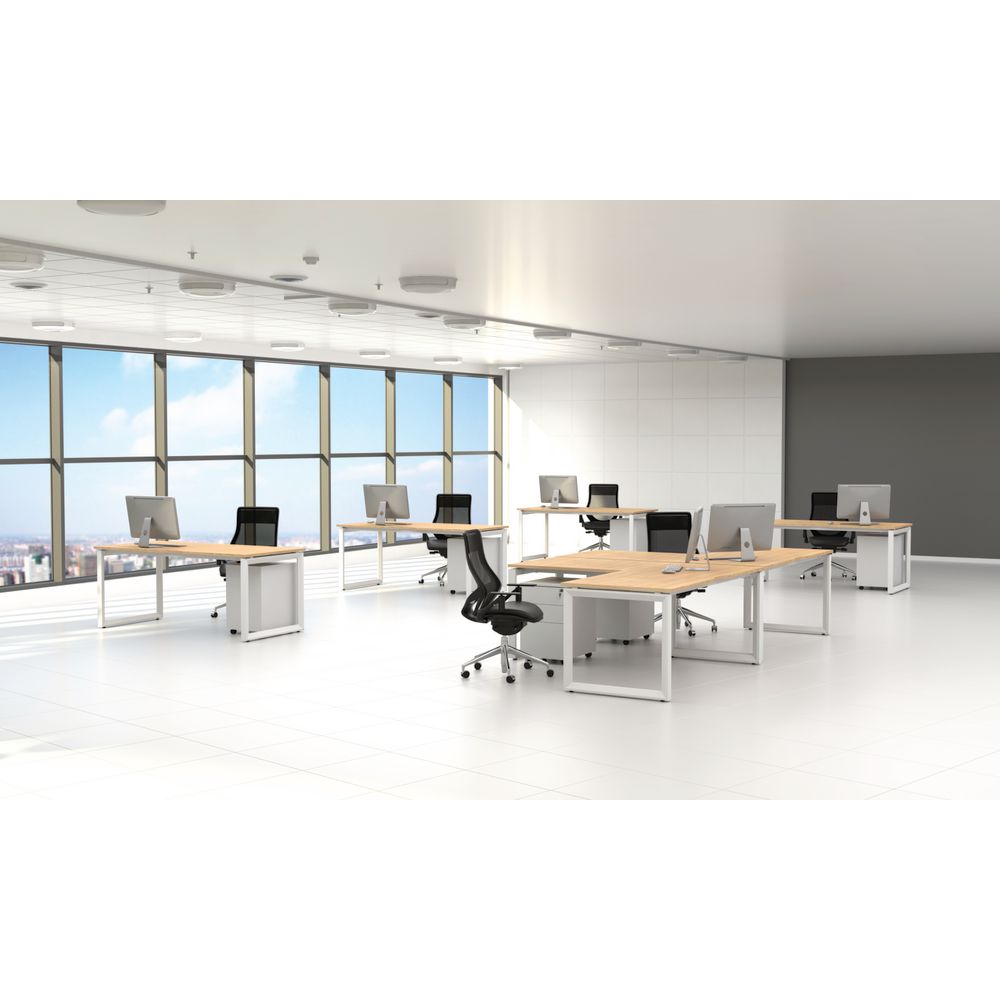 Stilford Professional Desk 1800mm White/Oak