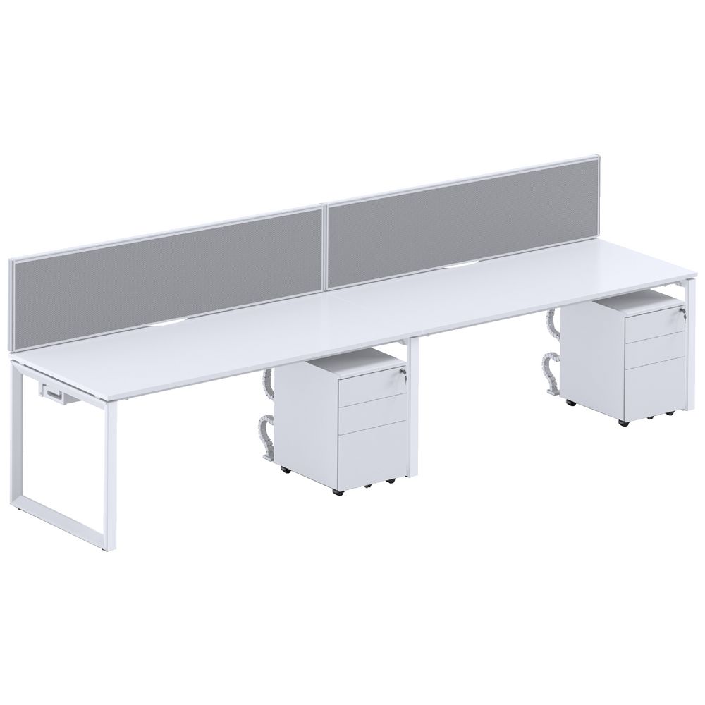 Stilford Professional Desk 1800mm White/White
