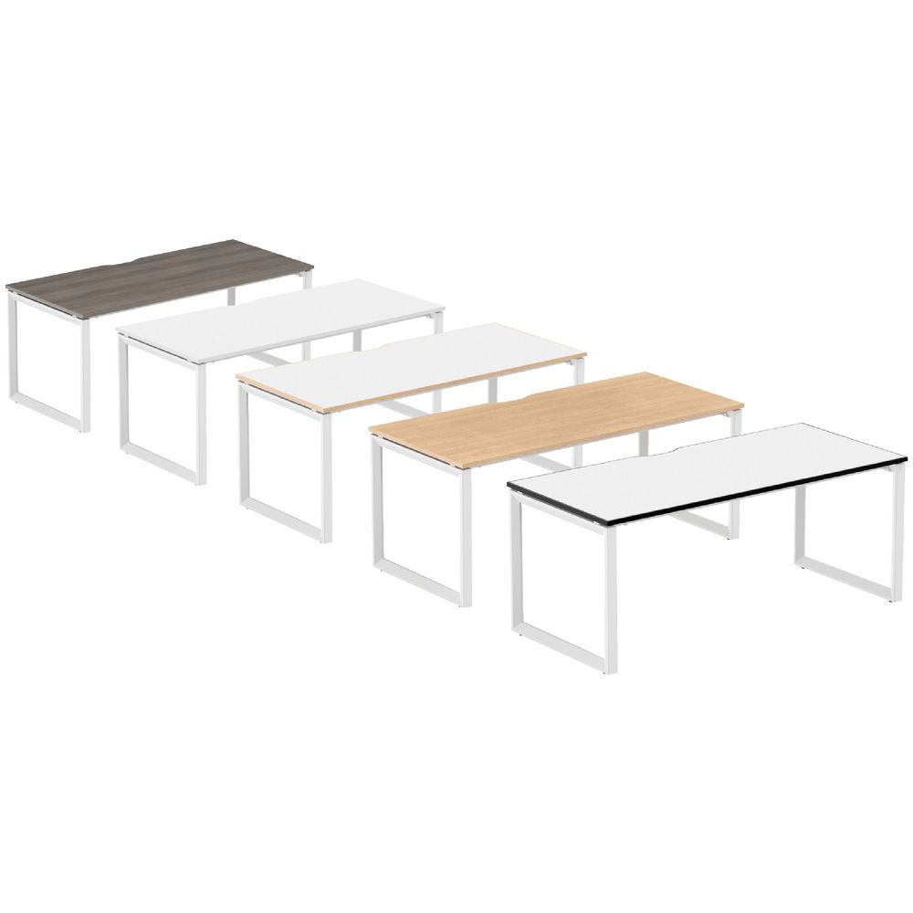 Stilford Professional Desk 1800mm White/Walnut