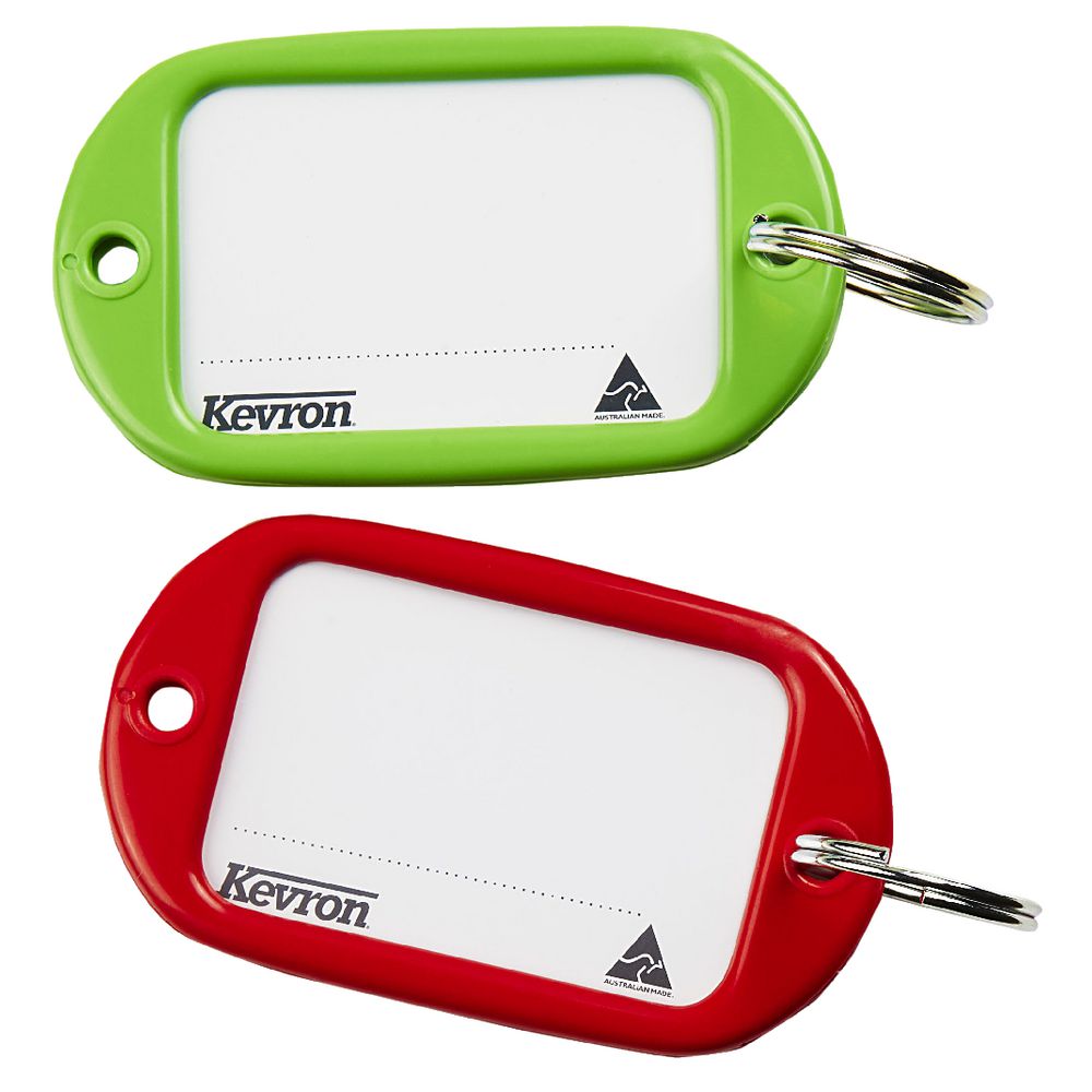 Kevron Jumbo Key Tags Assorted 2 Pack
