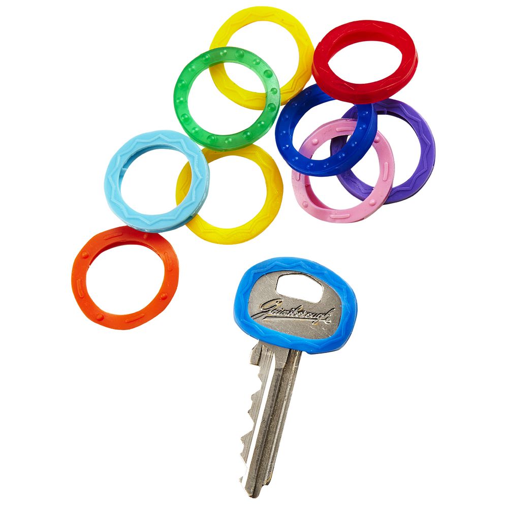 Kevron Key Head Rings Assorted 10 Pack