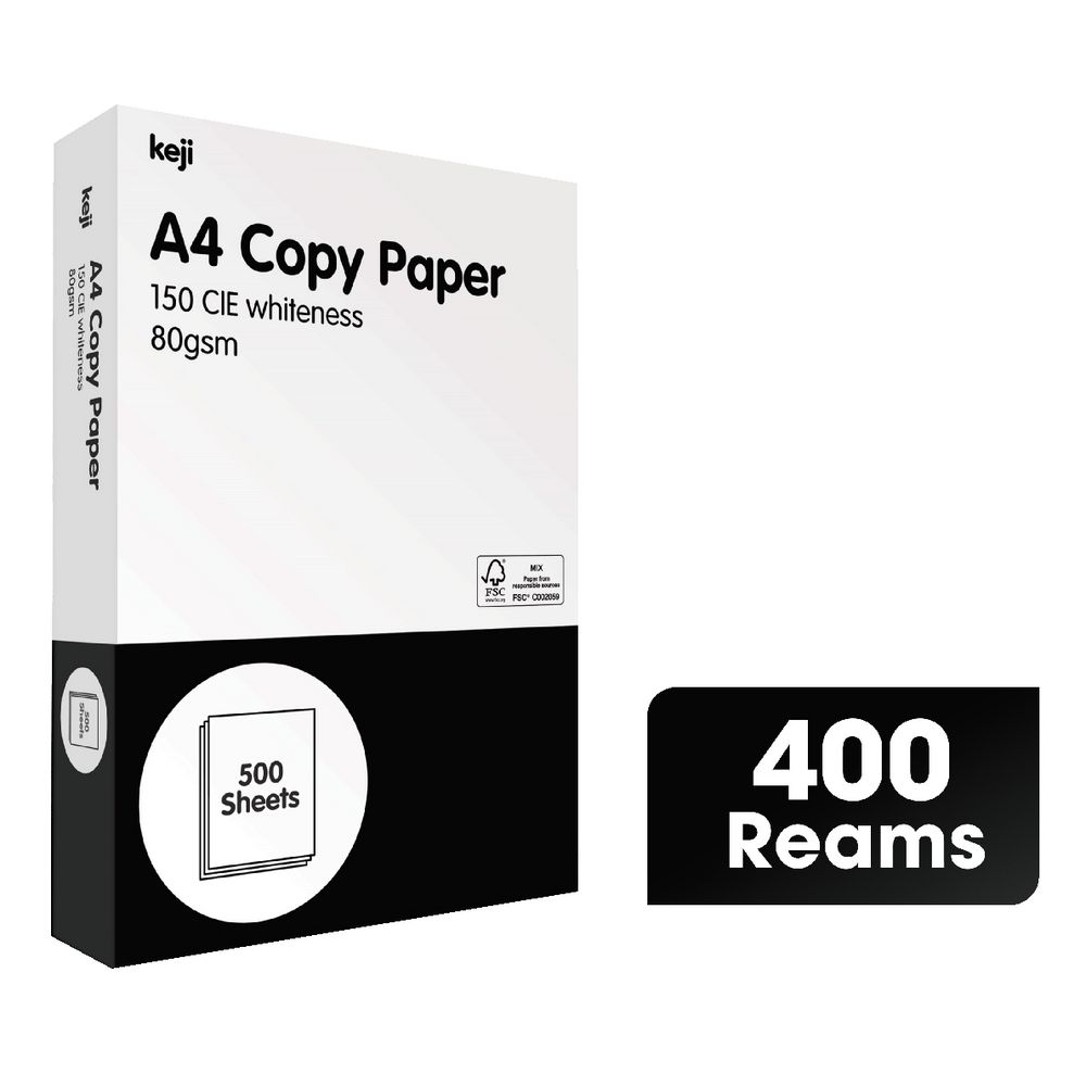 Keji 80gsm A4 Copy Paper Full Pallet