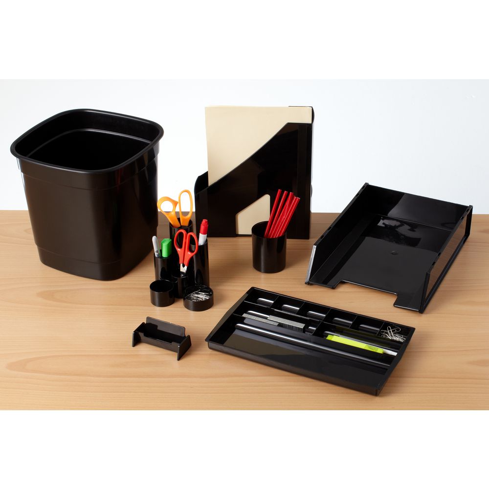 J.Burrows Rubbish Bin 15L Black