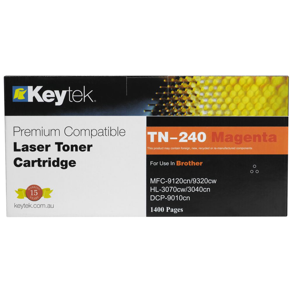 Keytek Compatible Brother TN-240 Toner Cartridge Magenta