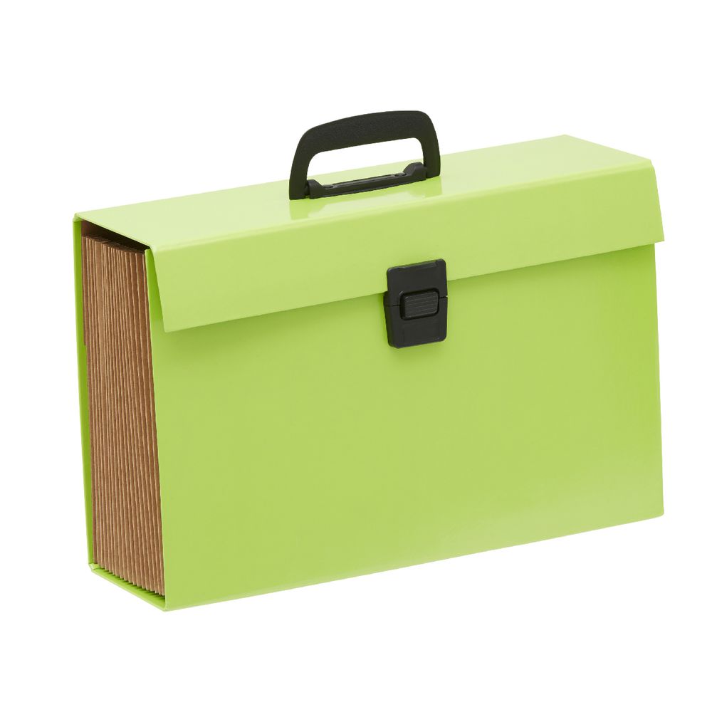 Keji Expanding File Foolscap 19 Pocket Green
