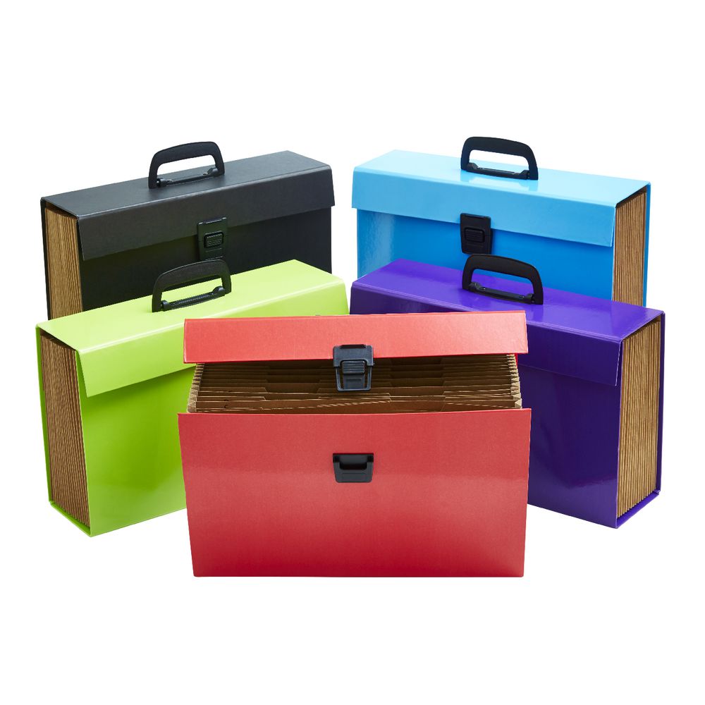 Keji Expanding File Foolscap 19 Pocket Purple