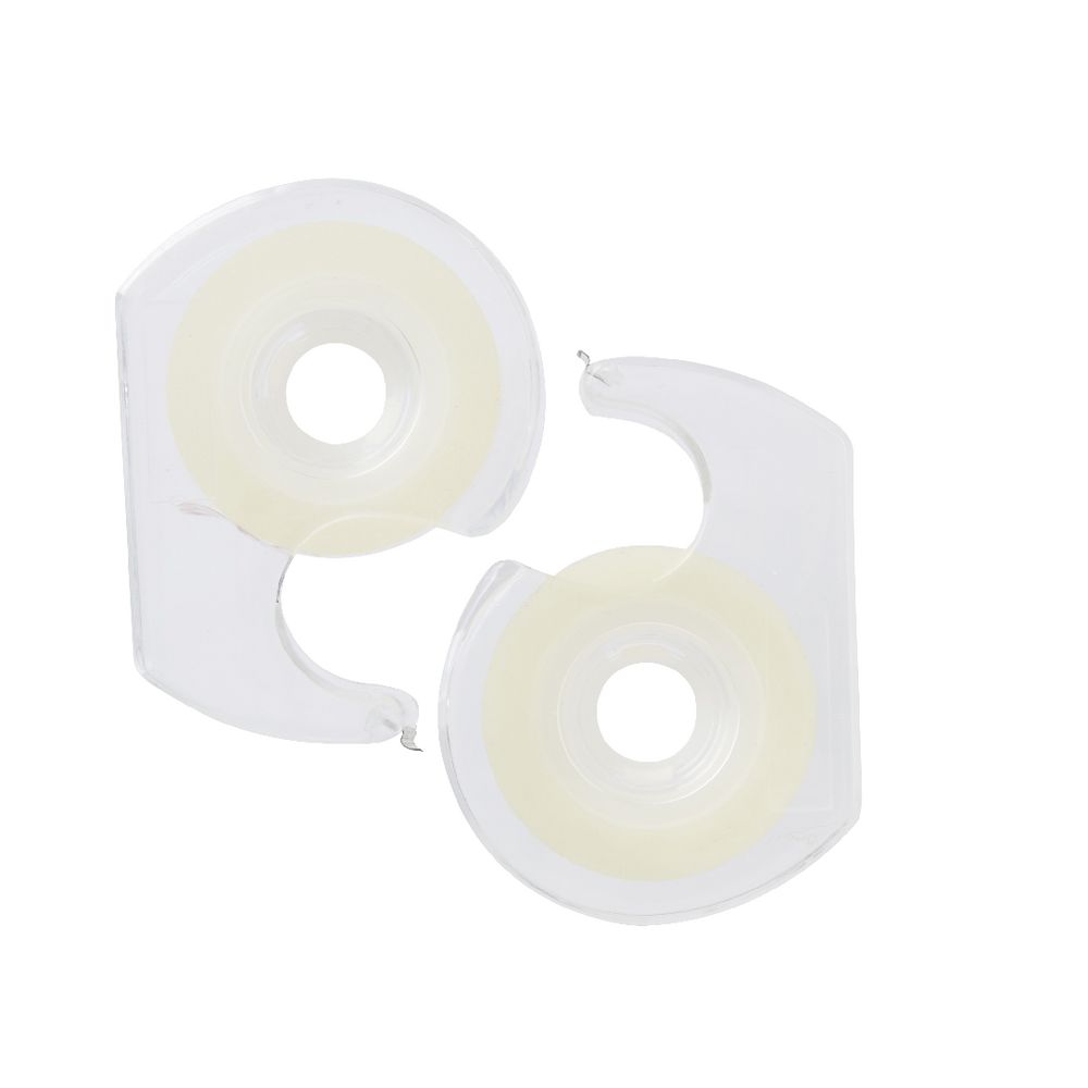 Keji Clear Adhesive Tape with Dispenser 18mm x 25m 2 Pack