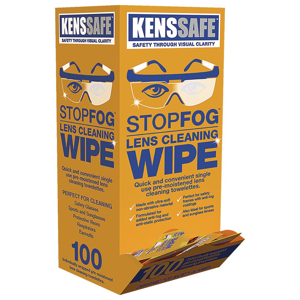 Optica Safety Glasses Lens Wipes 100 Pack