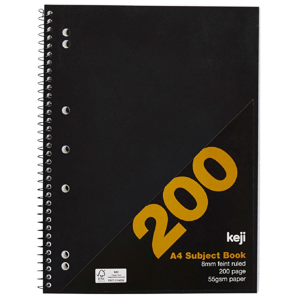 Keji 5 Subject PP Notebook 200 Page