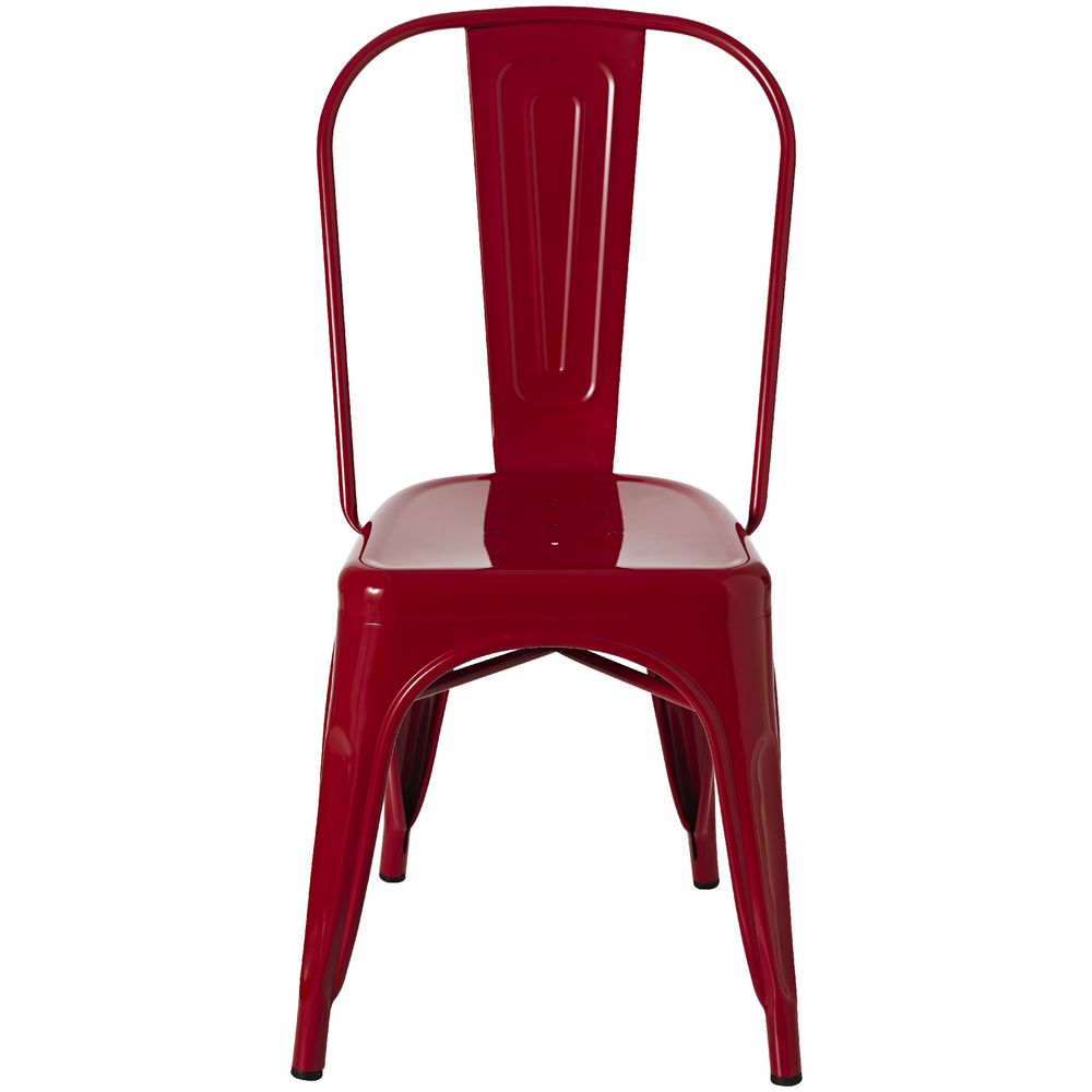 Steel Stacking Chair Rubin Red
