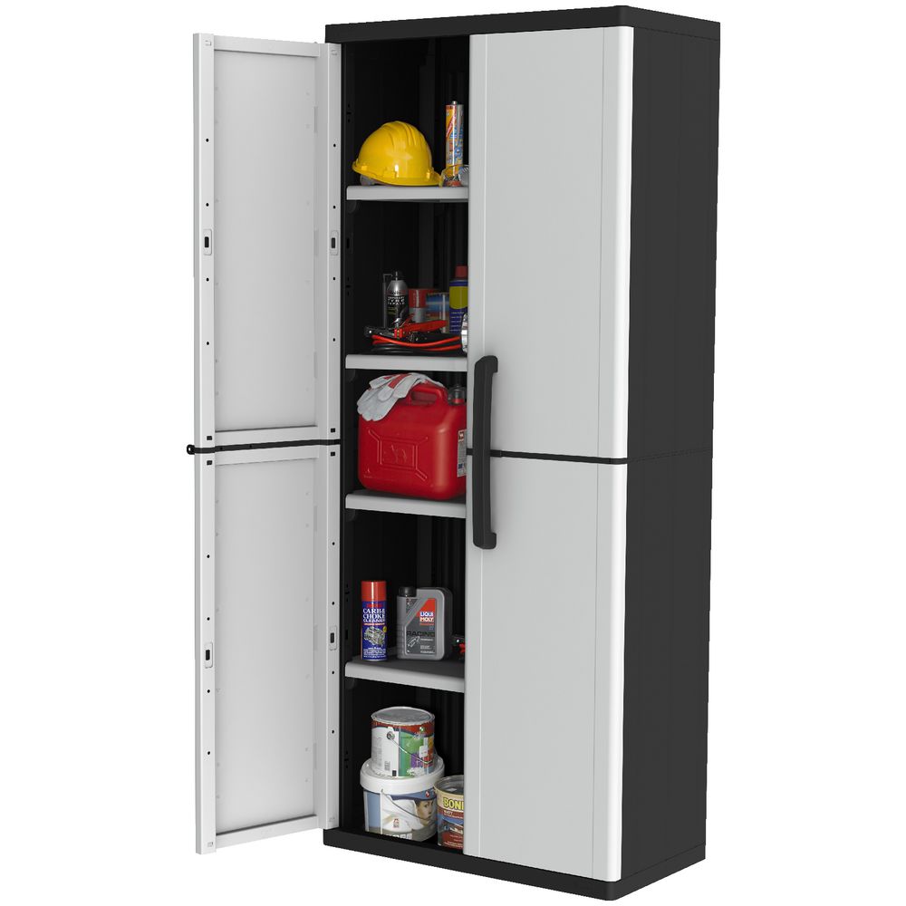 Keter 4 Shelf Cabinet Grey