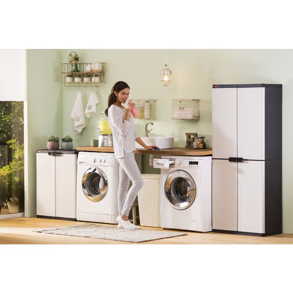Keter 4 Shelf Cabinet Grey