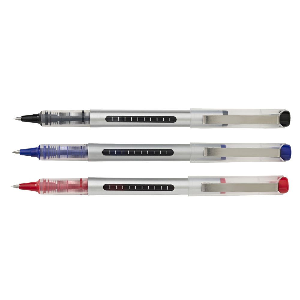 Keji Rollerball Pens 0.5mm Assorted Colours 3 Pack