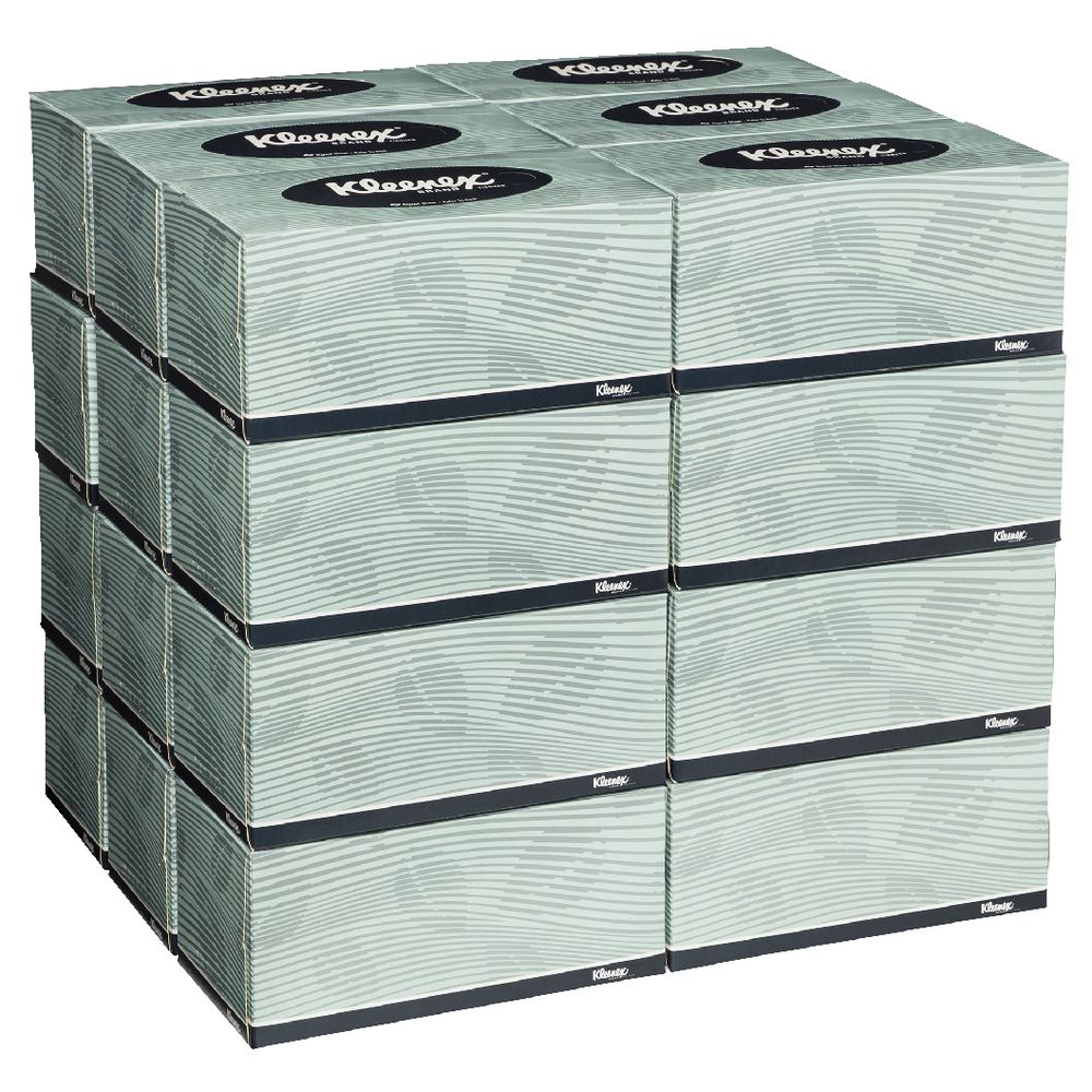 Kleenex 2 Ply Facial Tissues 200 Sheet Box 24 Pack