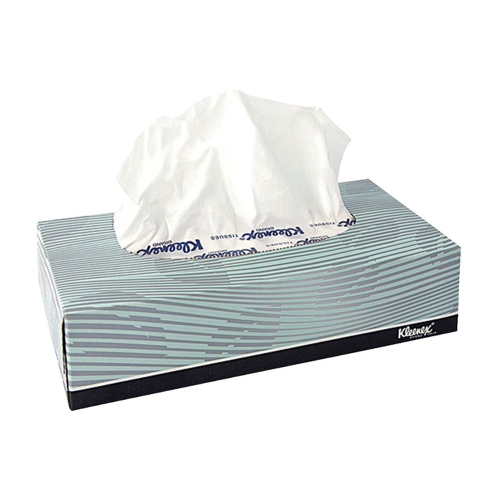 Kleenex 2 Ply Facial Tissues 100 Sheet Box