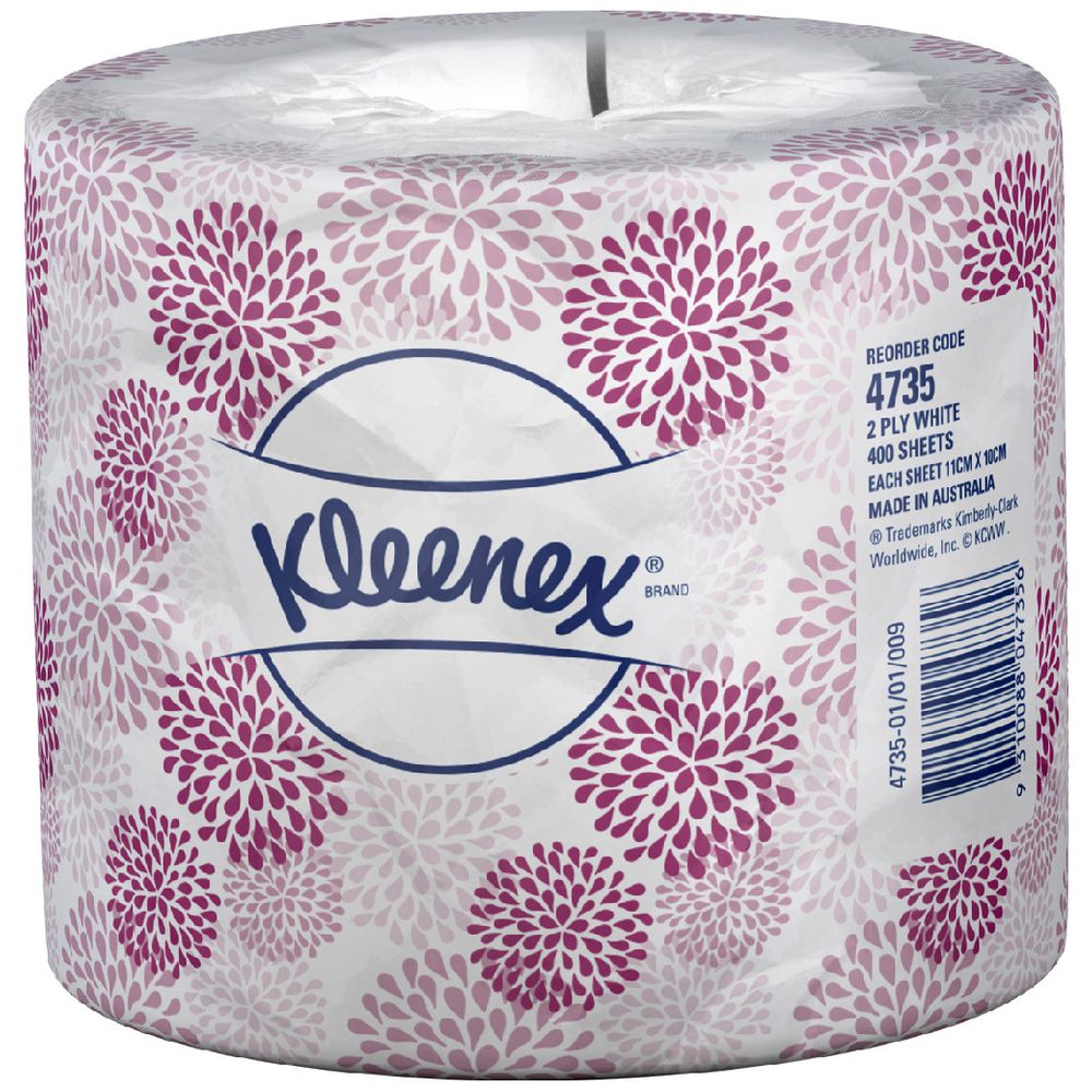 Kleenex 2 Ply Toilet Paper Roll 400 Sheet 48 Pack