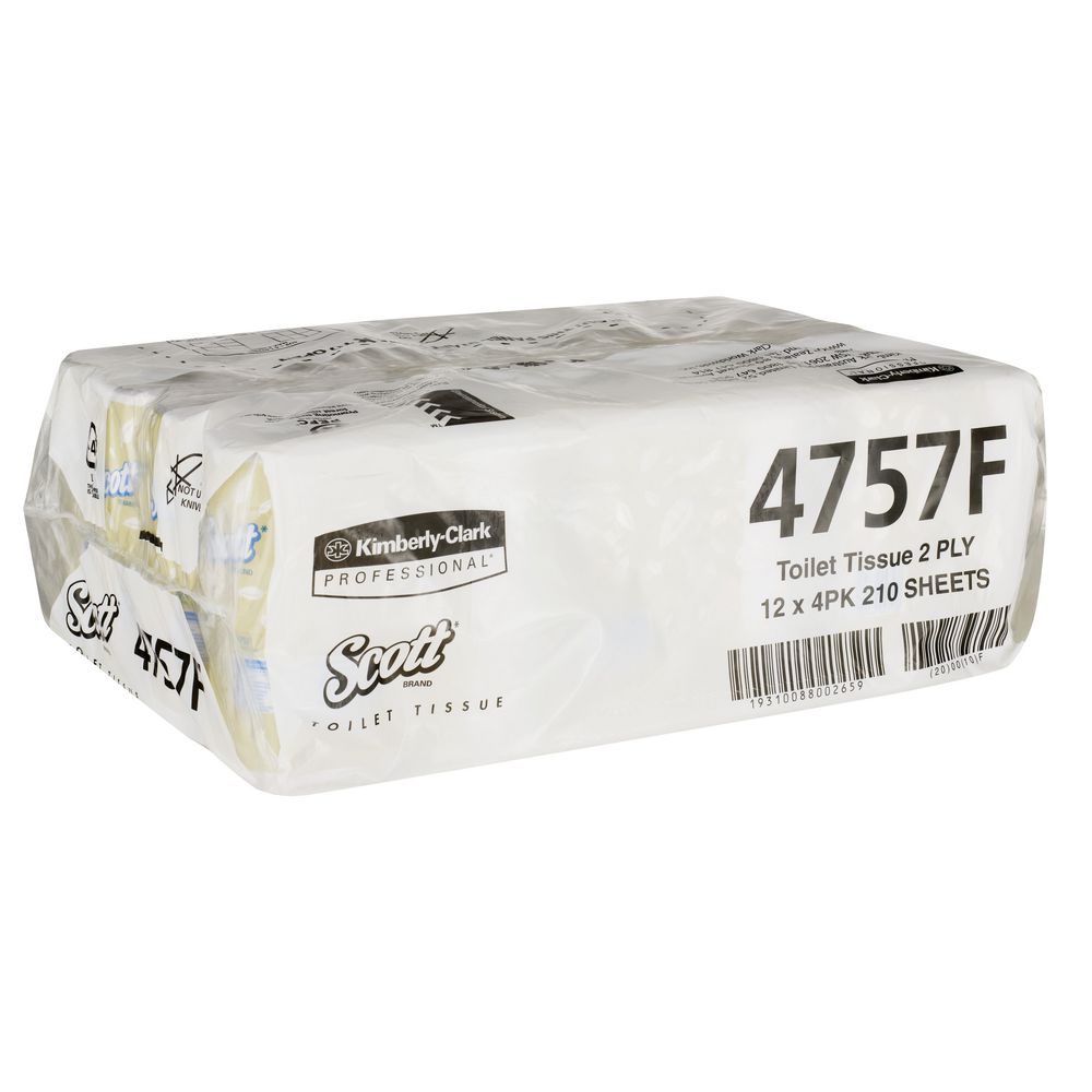 Scott Toilet Tissue 210 Sheet 12 x 4 Pack