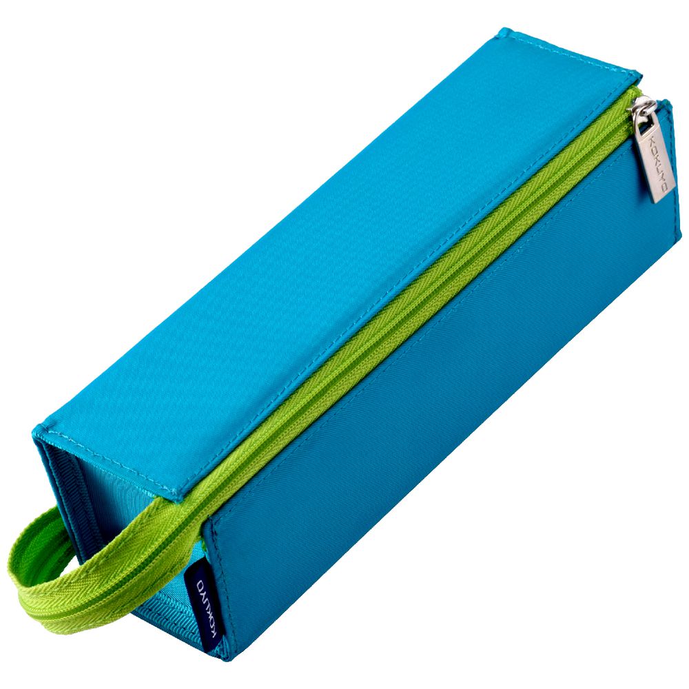 Kokuyo Single Zip 2 in 1 Pencil Case Tray Blue
