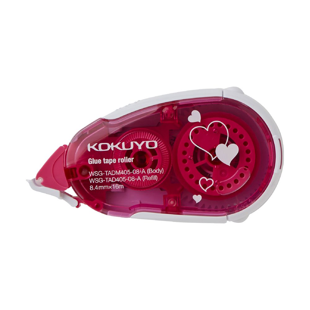Kokuyo Dotliner Glue Tape Cute Heart 8.4mm x 16m Pink
