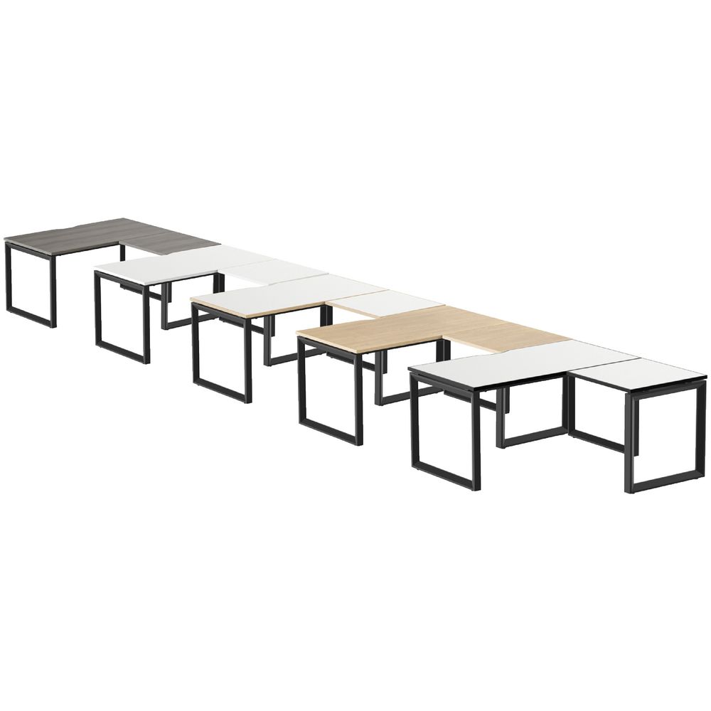 Stilford Professional Workstation 1500mm Black/Oak