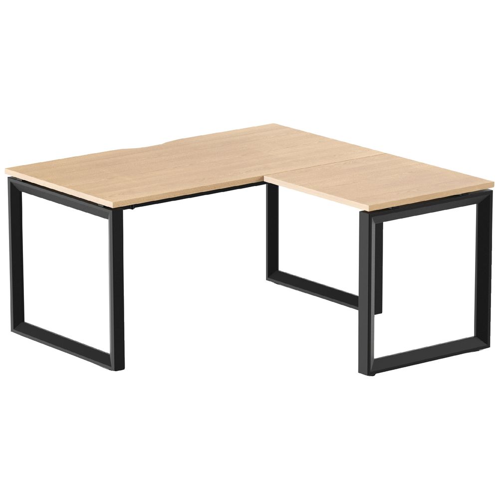 Stilford Professional Workstation 1500mm Black/Oak