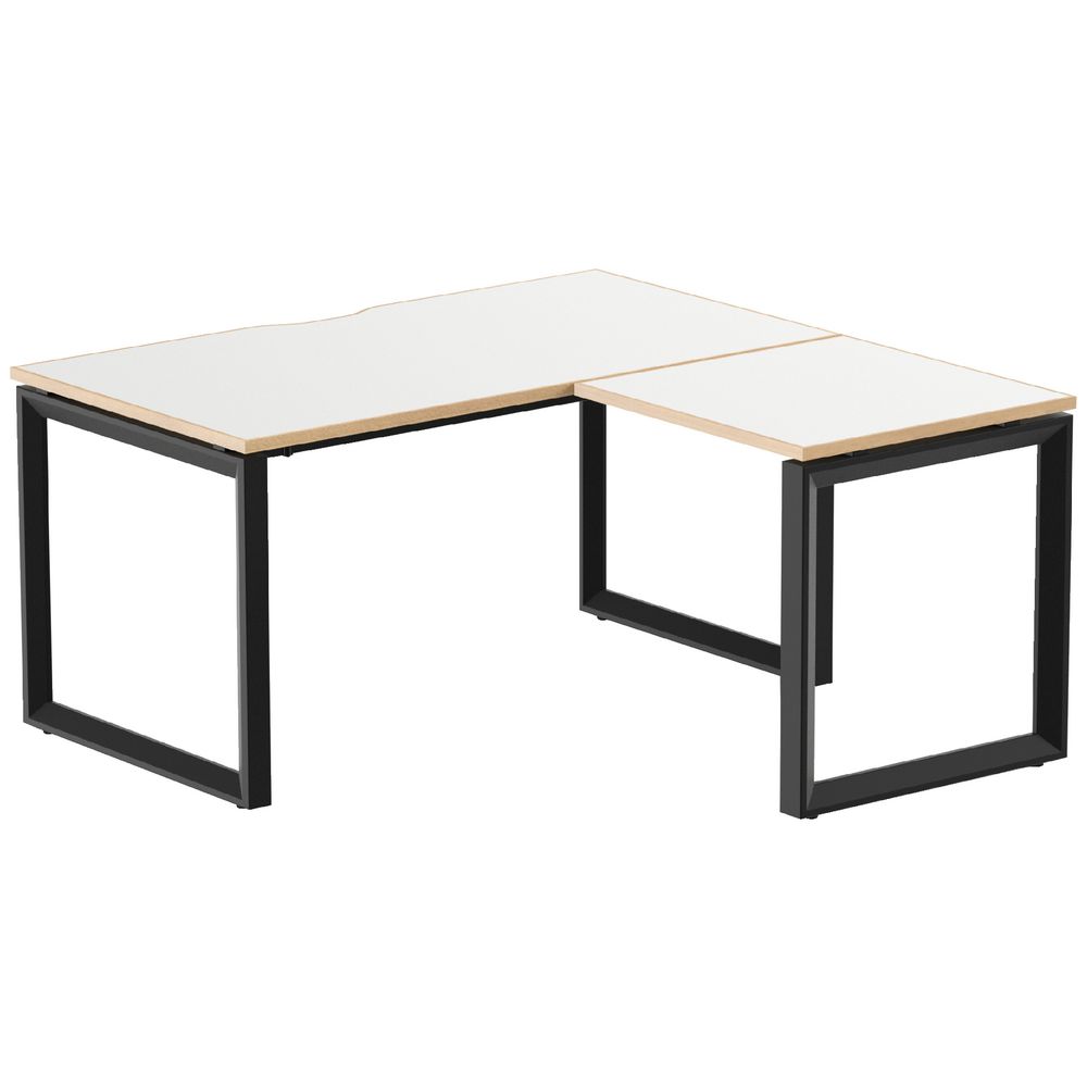Stilford Professional Workstation 1500mm Black/White/Oak