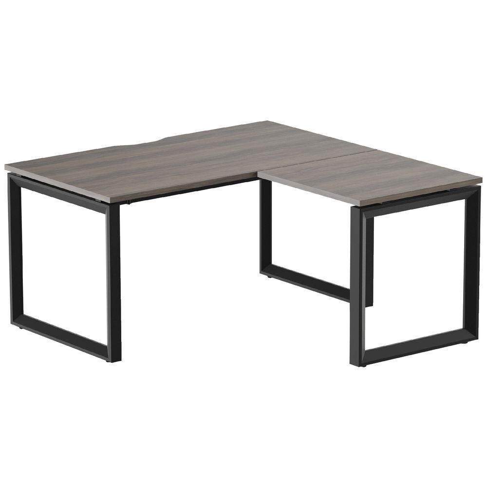 Stilford Professional Workstation 1500mm Black/Walnut