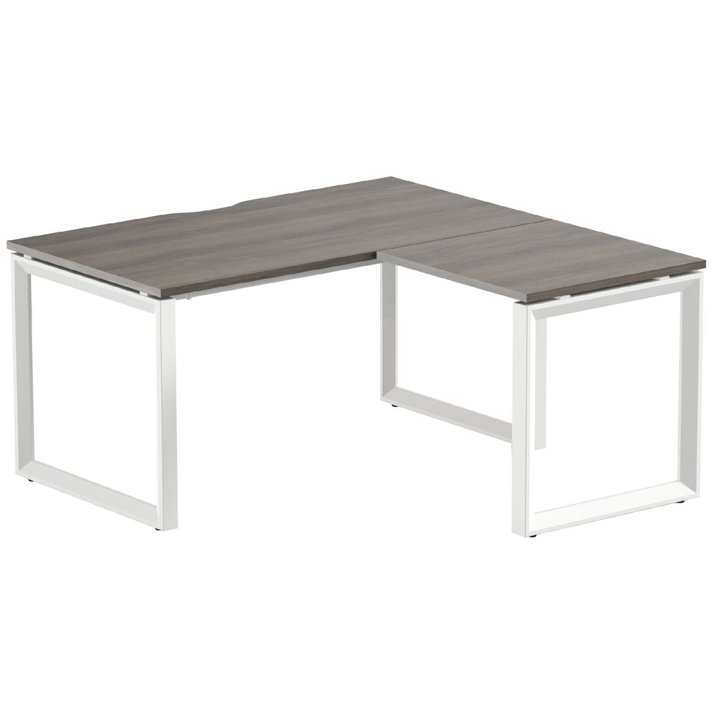 Stilford Professional Workstation 1500mm White/Walnut