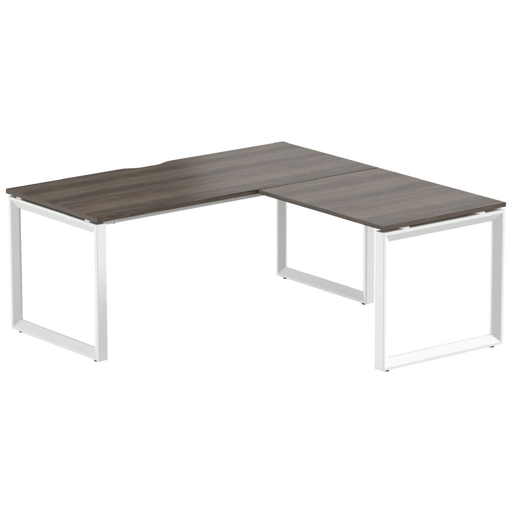 Stilford Professional Workstation 1800mm White/Walnut