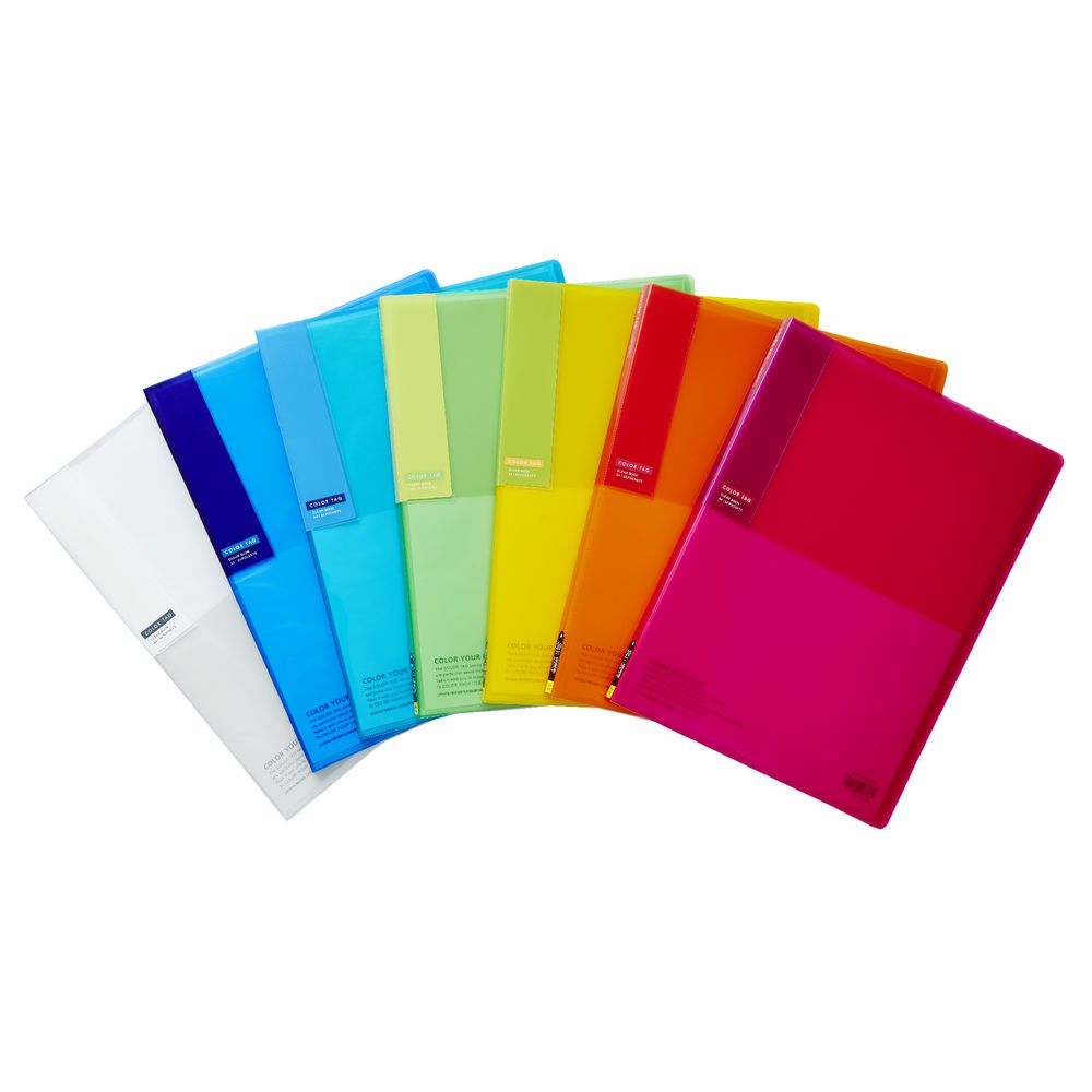 Kokuyo Bi-Color A4 Display Book 20 Pocket Fixed Clear