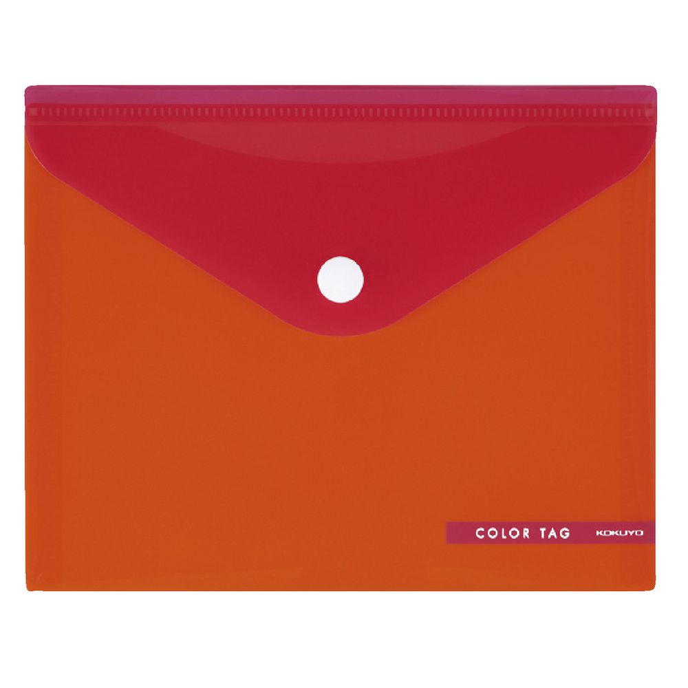 Kokuyo A6 Bi-Color Document Wallet Orange/Red