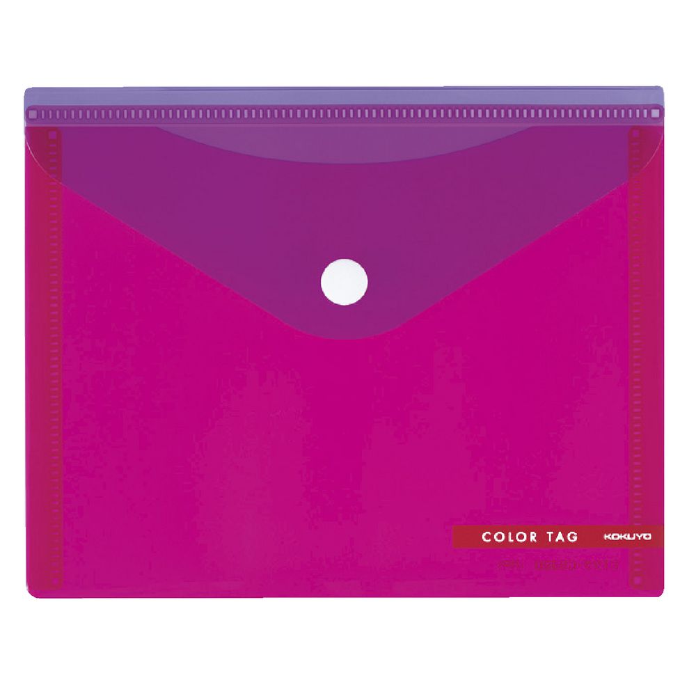 Kokuyo A6 Bi-Color Document Wallet Pink/Dark Pink