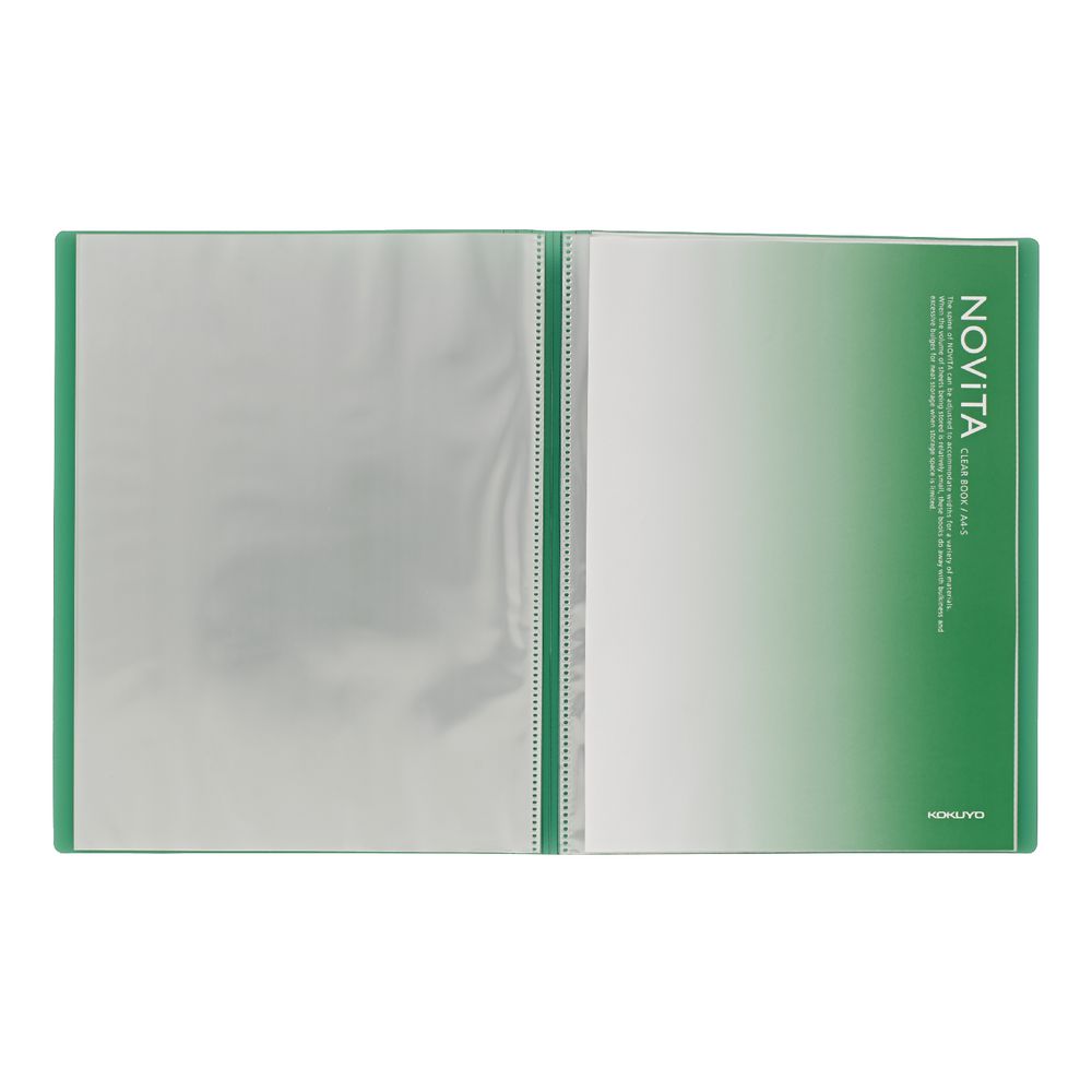 Kokuyo Display Book A4 NOViTA 20 Pocket Green
