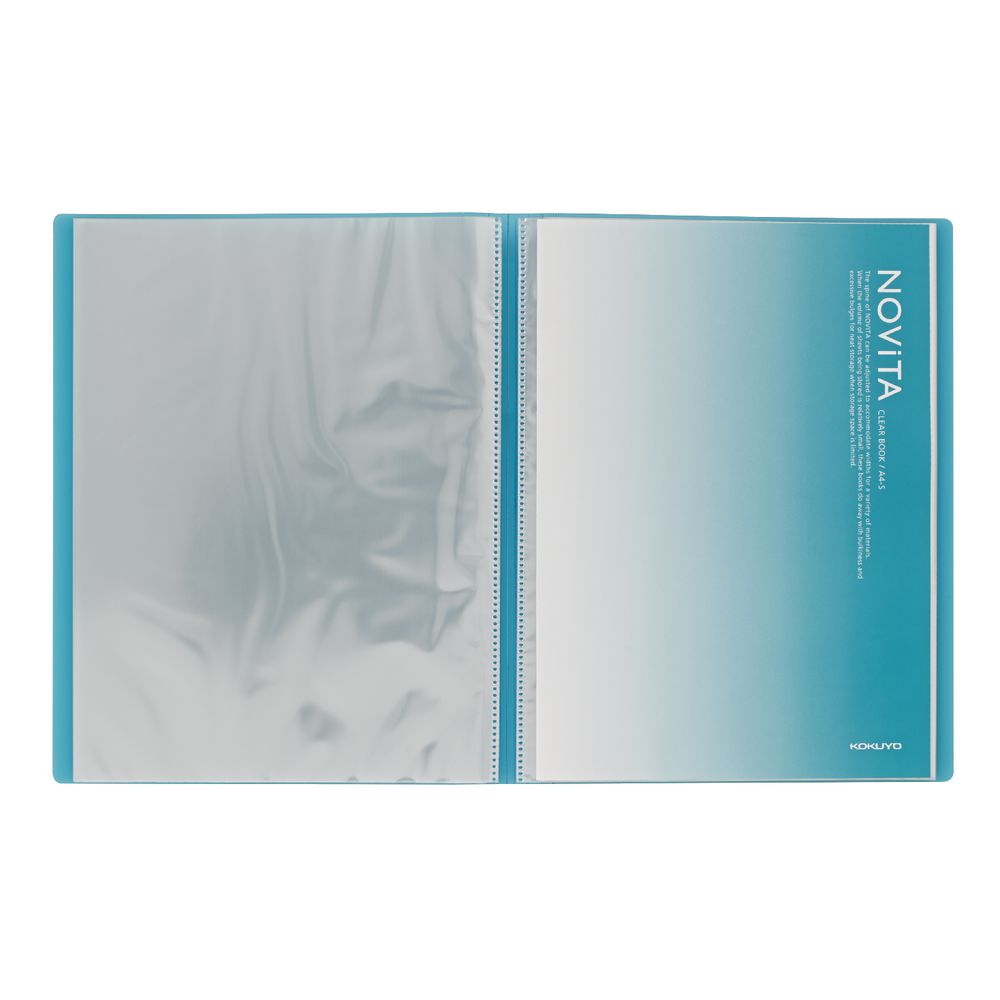 Kokuyo Display Book A4 NOViTA 20 Pocket Light Blue