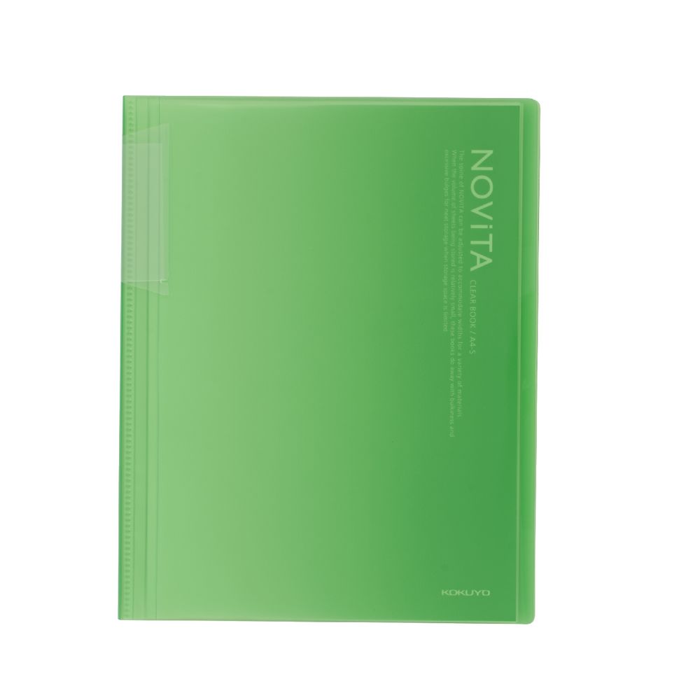 Kokuyo Display Book A4 NOViTA 20 Pocket Light Green