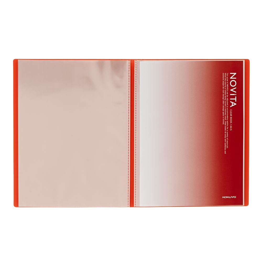 Kokuyo Display Book A4 NOViTA 20 Pocket Orange