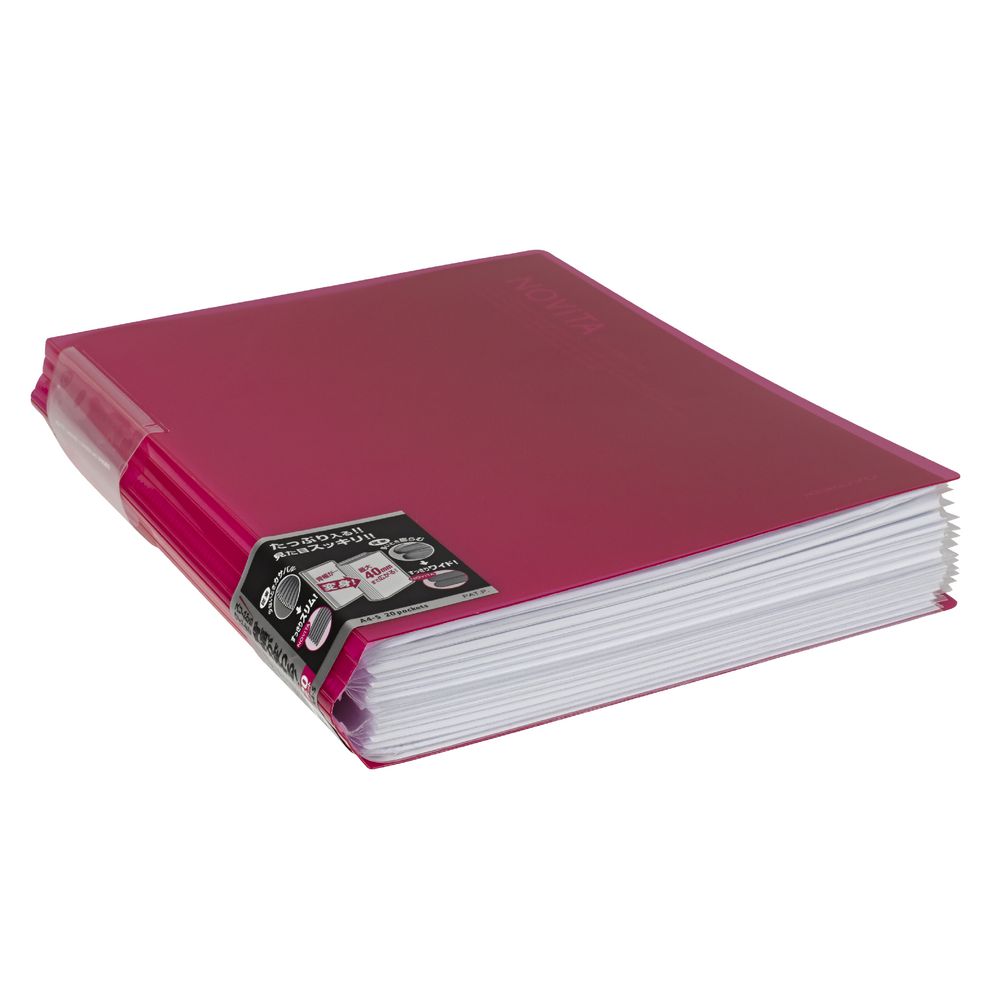 Kokuyo Display Book A4 NOViTA 20 Pocket Pink