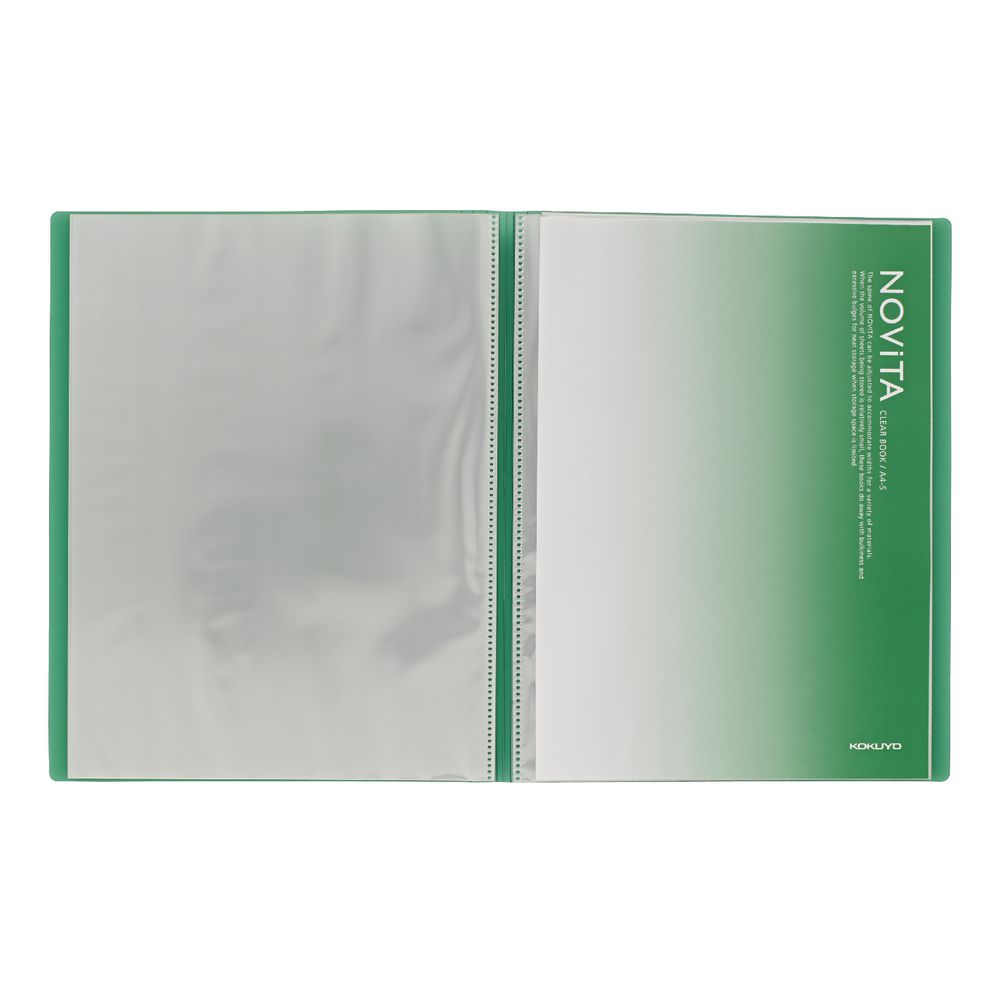 Kokuyo Display Book A4 NOViTA 40 Pocket Green