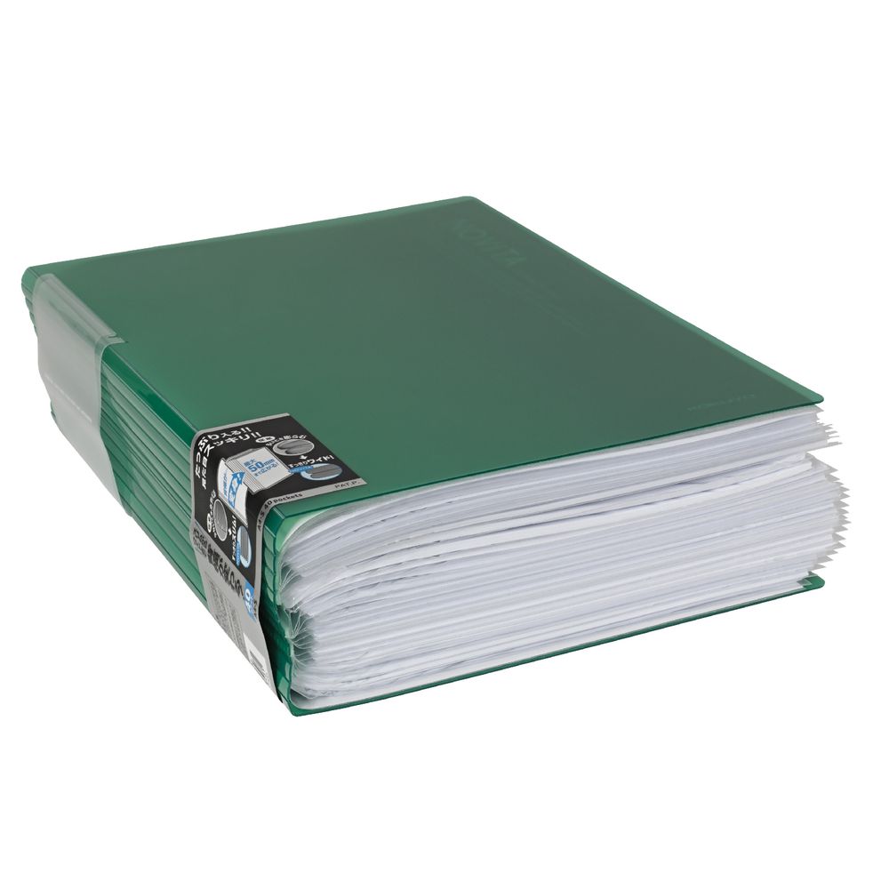 Kokuyo Display Book A4 NOViTA 40 Pocket Green