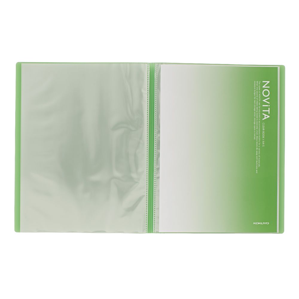Kokuyo Display Book A4 NOViTA 40 Pocket Light Green