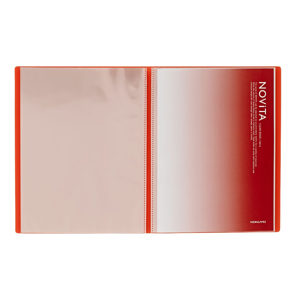 Kokuyo Display Book A4 NOViTA 40 Pocket Orange