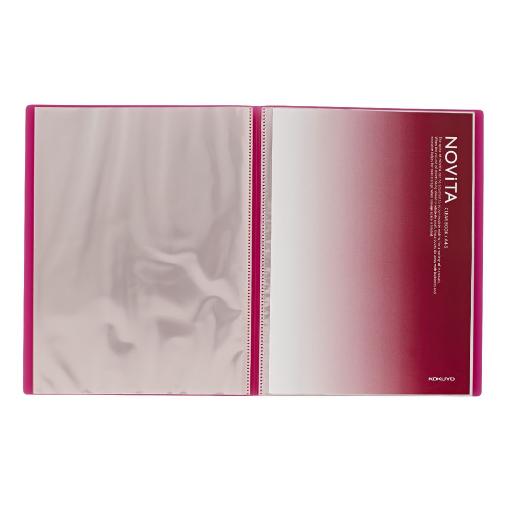 Kokuyo Display Book A4 NOViTA 40 Pocket Pink