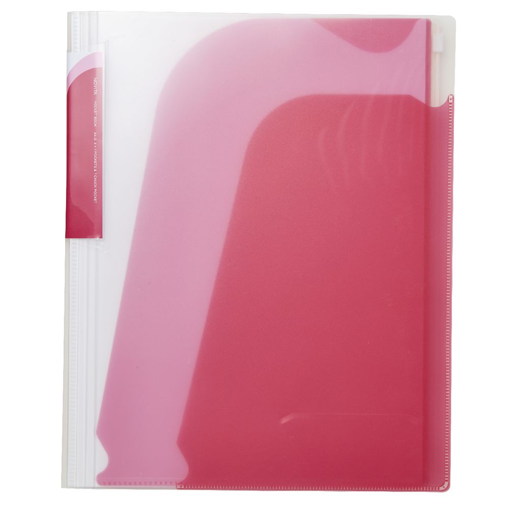 Kokuyo NOViTA Pocket Book A4 Pink