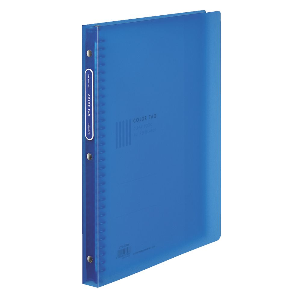 Kokuyo Color Tag Display Book A4 30 Pocket Refillable Blue