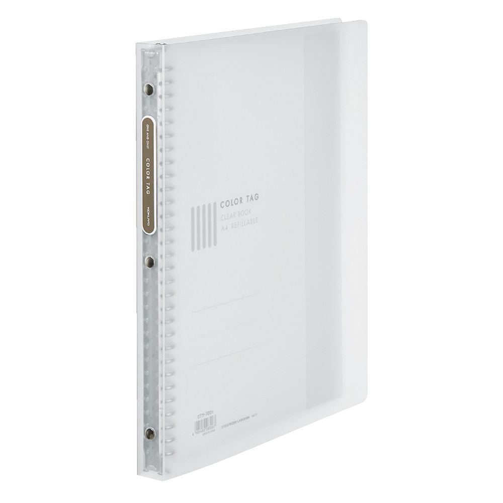 Kokuyo Color Tag Display Book A4 30 Pocket Refillable Clear